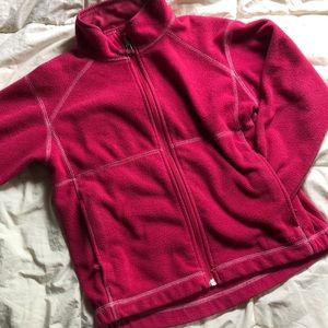 Pink girls L.L. Bean fleece jacket💕